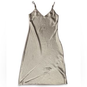 WILFRED Champagne Slip Dress Size M